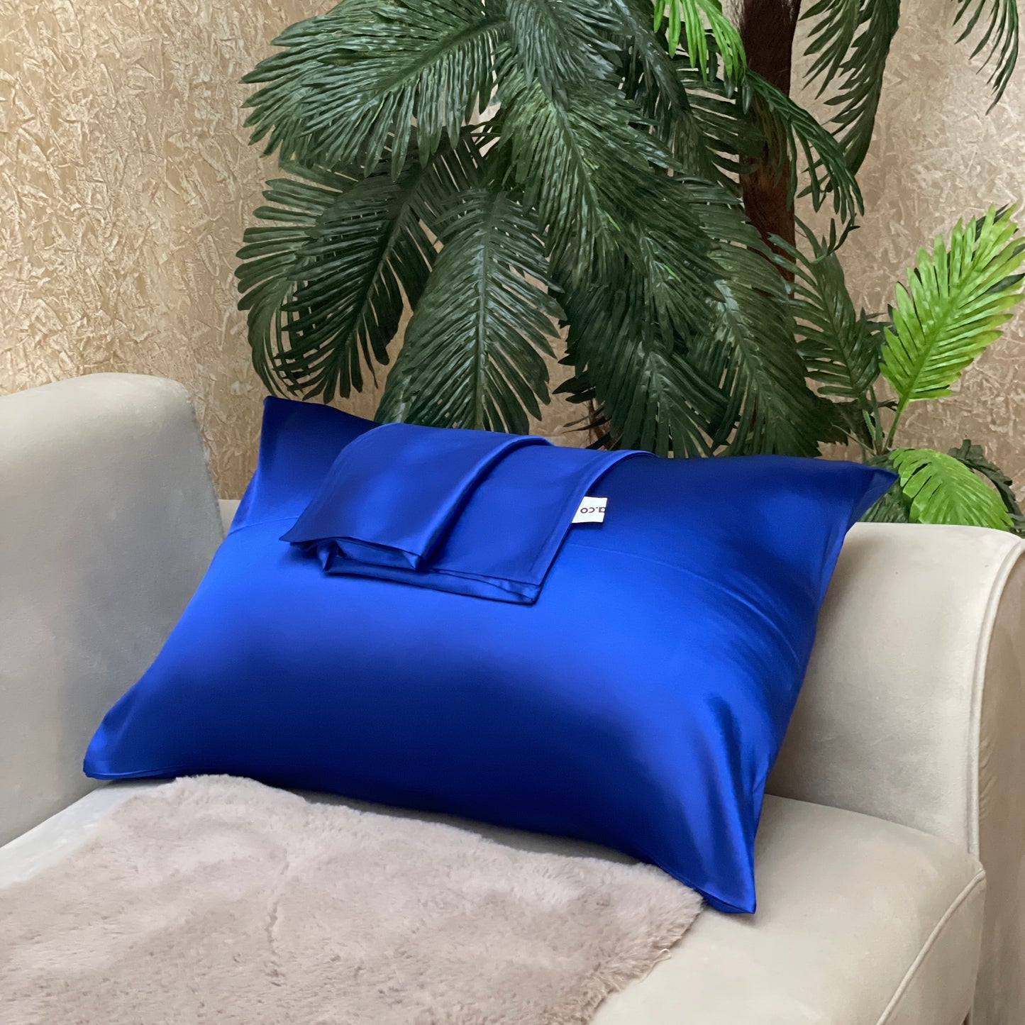 Taie d'oreiller en satin de soie
